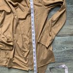 12PM by Mon Ami  Tan Suede Lightweight Top S Photo 3