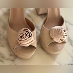 Steve Madden New  Luminesce Platform Heeled Sandal Suede Blush minor scuffs Photo 5