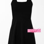Spanx Get Moving Easy Access Square Neck Dress Black Skort Skater Fit And Flare Photo 7