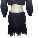 CHARO RUIZ IBIZA Vania Blouse and Fleur Mini Skirt Set in Black Sz S Photo 4