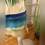 Mica Vintage Strapless Bustier Mini Dress Island Palms 8 Green Photo 3