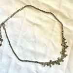 Silver tone rhinestone dainty choker necklace Photo 4