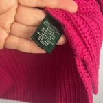 Lauren Ralph Lauren pink knit crewneck large cotton sweater Photo 3