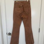 Veronica Beard  High Rise Carson Ankle Flare Brown Jeans Photo 6