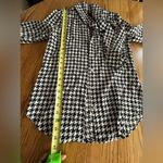 Kardashian Kollection  Blouse Houndstooth Bow Long Sleeve Dark Academia Sz XS Photo 6