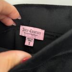 Juicy Couture  Black Velour Track Pants Rhinestone Logo Size S Y2K Hi Rise Waist Photo 1