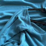 Alix NYC  Conner Ribbed Knit Cut Out Midi Dress Prussian Blue Size M NWT Photo 9