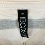 Cotton On Body NWT Navy Verdant‎ Green White Striped LS Cropped Polo Size Medium Blue Photo 3