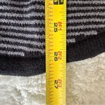 Eddie Bauer  knit double zipper zip up size medium black grey 100% cotton Photo 3