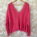 FATE. Pink Fringe Knit Sweater  Photo 5