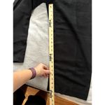 Relativity  Size M Black Cropped Linen Pant Wide Leg Waist Tie Waist with Button Photo 5