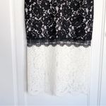 Alexis • Whitney Dress black white lace two tone colorblock sheath midi Photo 9