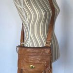 Fossil super soft brown leather crossbody bag Photo 0