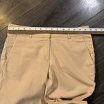 Theory  Tan Beige Wide Leg Flare Dress Pants Women's Size 4 Cotton Blend Photo 5