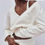 For Love & Lemons Morgan Sweatshirt Top size M pale yellow Photo 4