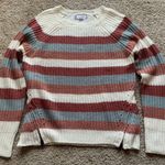 Pink Rose Cute Stripe Sweater Photo 0