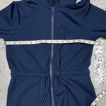 Athletic Works Zip Up Hooded Sweatshirt Pockets Drawsting Collar Navy Womens XS Photo 12