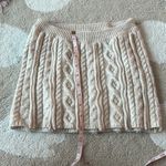 Danielle Guizio NWOT Guizio LOW RISE CABLE KNIT MINI SKIRT Photo 5