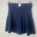 Gap CashSoft Skirt NWT Mini Ribbed Knit Flared Navy XS Petite New Preppy Photo 1
