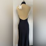 NWT Misha Evianna Halter Neck Satin Trumpet
Gown Navy Small‎ $467 Blue Photo 4