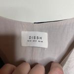 Dissh Cream Black Color Block Linen Mini Dress sz US 8 Photo 2