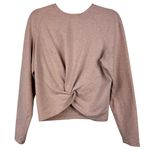 Lululemon Tuck and Gather Pullover Light Pink Knot Tie Flawed Size 4 Yoga Photo 1