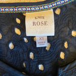 Knox Rose Size XS Lace-Up Tassel Ties Lined Spring Boho Black Dress Photo 7