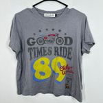 The Laundry Room  Graphic Tee Motorcycle Good Times Ride 89 Grey Modal Blend Soft Photo 0