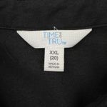 Time & Tru Black long Sleeve‎ Button Down Shirt Top Womens XXL Business Workwear Photo 3