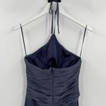 Likely  Runa Halter Maxi Gown Night‎ Shadow Blue Formal Metallic Prom Size 2 NWT Photo 6