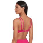 Ralph Lauren Women's Beach Club Solids Double Strap Twist Pink Bikini Top Size 4 Photo 1