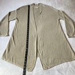 J. Jill Linen Blend Knit Lightweight Open Front Beach Cardigan Size L Neutral Size L Photo 8