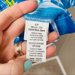 Calvin Klein Jeans  Pullover Blouse Blue Sz Small Photo 7