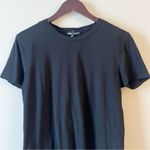 ZARA  Black Basic Short Sleeve T-Shirt Size Medium Round Neck Cotton Photo 2