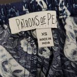 Patrons of Peace  Navy Boho Skorts NWT Size XS Blue Paisley Shorts Photo 4
