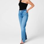 Good American Good Boy Jeans Split Hem Straight Leg Size 4/27 Photo 1