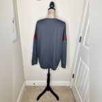Very J NTM:  Thicker Charcoal Long Sleeve Top with 3D Rose Embroidery Sz XL Photo 10