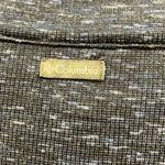 Columbia Blue Textured Knit Quarter zip Sweater with ruched sleeves Large Photo 3