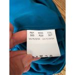 CARVEN NWT Turquoise Party Cocktail Drape Dress Totokaelo FR 38 US 6 Blue Photo 7