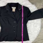 Vintage HIPNOTIX Black Blazer Pint Trim Bow Size 3/4 Photo 5