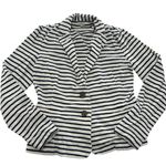 J.Crew Blazer Womens XS Navy White Stripe Maritime Knit Jacket Preppy Nautical Photo 0