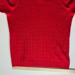 Talbots NWT  Womens Cable Knit Sweater Sz 2X Red Pullover‎ Christmas Holiday Prep Photo 9