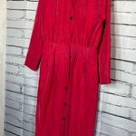 Vintage Gillian Red Silk V Photo 7