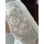 Melissa Odabash Cover Up Small White Cream Beach Dress Sheer Embroidered * Photo 2