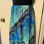 No Boundaries Tropical Strapless Dress with Black Bodice Photo 0