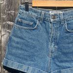 American Apparel Women’s Denim High Waist Cuff Shorts Photo 4