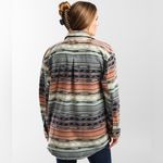 O'Neill  Women's Collins Solid Superfleece Shirt Shacket- Size Medium Photo 3