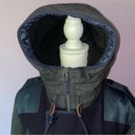 J.Crew  Parka Coat Burbridge Mixed Media Navy Charcoal Photo 5