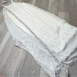 Meo Meli Dress silk halter column maxi womens White medium minimalist chic flowy Photo 5