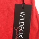 Wildfox Womens Orange Cropped Athletic Sporty Top Sz L Photo 4